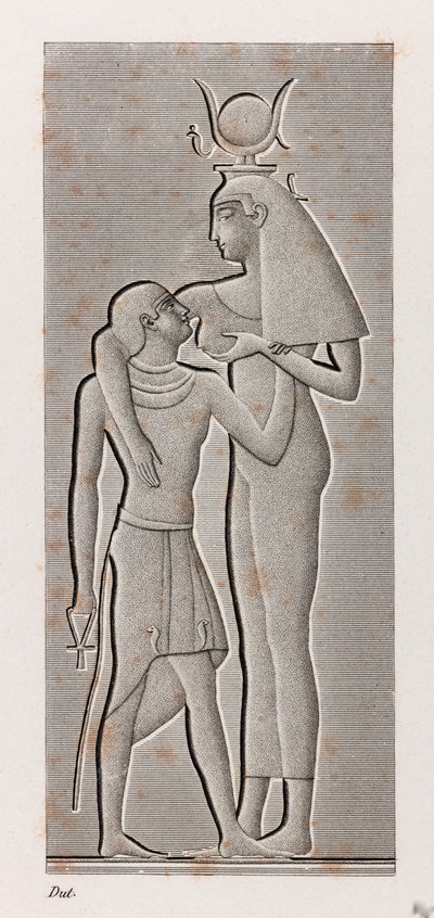 Thebe, Karnak (detail) door Unbekannt