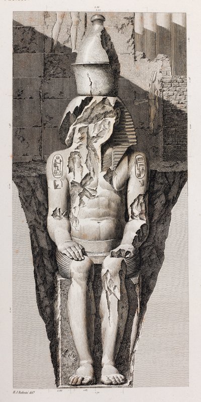 Thebe, Louqsor (detail) door Unbekannt