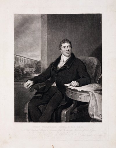 Thomas Telford, Schotse civiel ingenieur, ca. 1810 door Unbekannt
