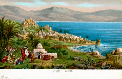 Tiberias aan het Meer van Galilea door Unbekannter Künstler