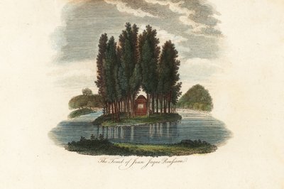 Graf van Jean-Jacques Rousseau, Franse schrijver (gravure) door Unbekannter Künstler