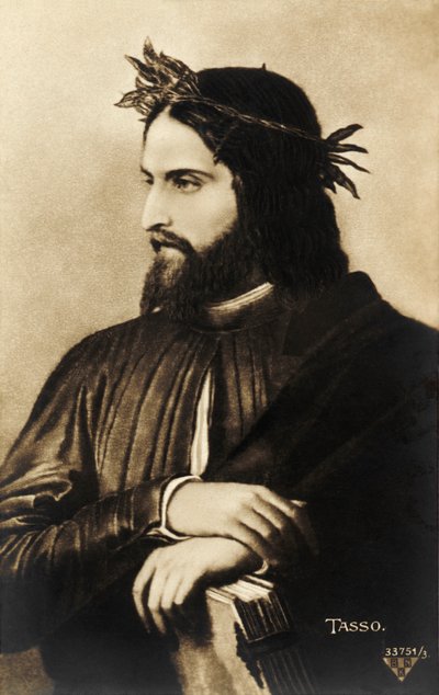 Portret van Torquato Tasso door Unbekannter Künstler