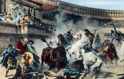 Toernooi in het Colosseum door Unbekannter Künstler