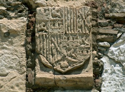 De toren van Homage, de Alcazaba van Almeria, Andalusië (detail) door William M. Timlin