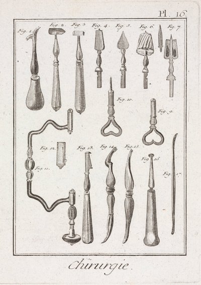 Trepanatie Trepanatie-instrumenten door Unbekannt
