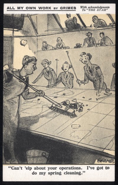 Verenigd Koninkrijk: Een humoristische ansichtkaart geproduceerd tijdens WO2 door Raphael Tuck & Sons Ltd door Unbekannt