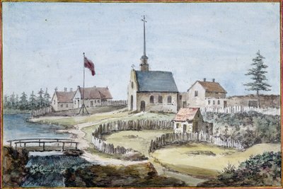 Uitzicht op La Lorette, Canada door Unbekannter Künstler
