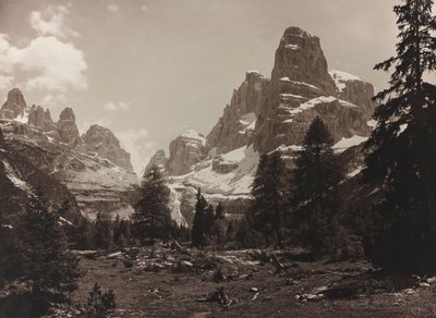 Uitzicht op de Alpen toendra Brenta Alta, in de Brenta Groep door Unbekannter Künstler