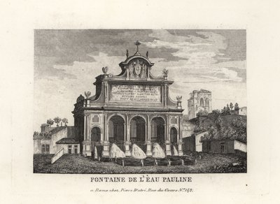 Zicht op de Fontana dell