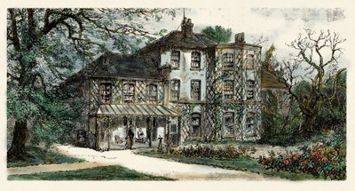 Zicht op het huis van Charles Darwin (1809-1882) waar hij 