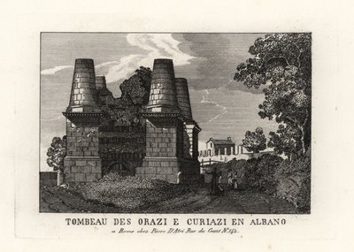 Ruïnes van het Mausoleum van de Horatii en Curiatii op de Via Appia, Rome door Unbekannt