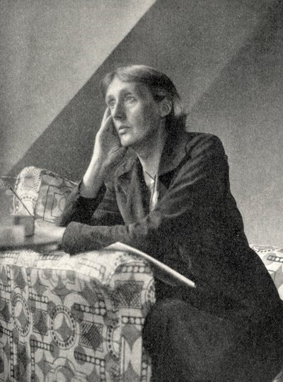 Portret van Virginia Woolf door Unbekannter Künstler