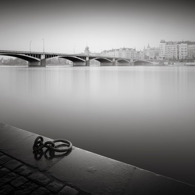 Vltava Rivier Studie, Praag, Tsjechië, 2015 door Leopold Blonder