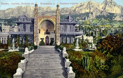 Vorontsov Paleis, Alupka, Krim door Unbekannter Künstler