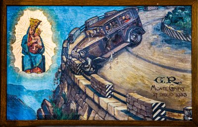 Votiefbeeld in de bedevaartskerk Madonna del Sasso, Locarno door Unbekannter Künstler