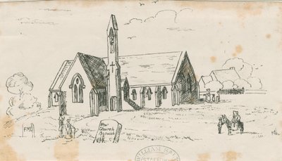 Walton-on-the-Hill Kerk [Nieuw]: lithografie, nd [ca. 1840] door Unbekannt