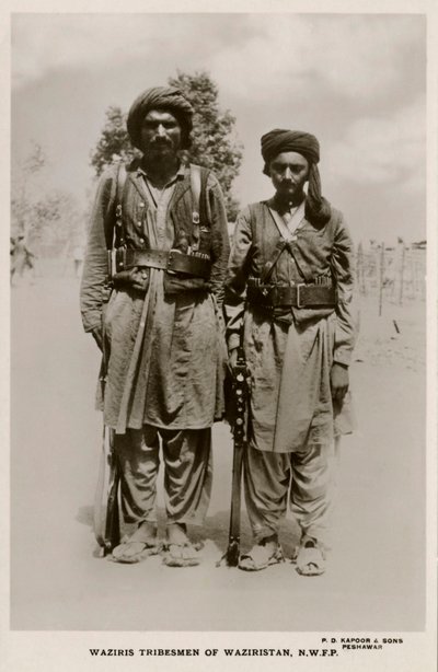 Waziris stamleden van Waziristan, N.W.F.P. door Unbekannter Künstler