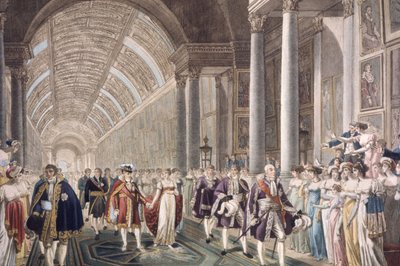 Huwelijk van Napoleon I en Marie-Louise in het Louvre paleis door Unbekannter Künstler