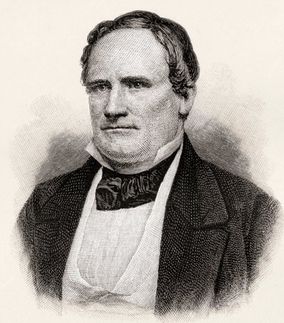 William Barksdale, uit The Century Magazine, gepubliceerd 1887 (gravure) door Unbekannt