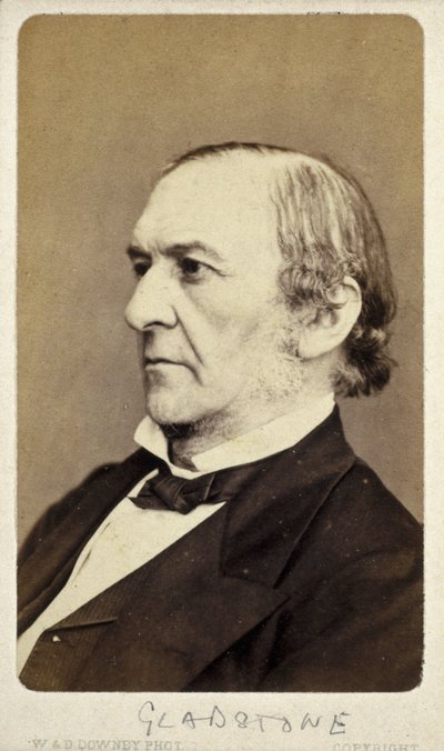 William Ewart Gladstone, Engelse liberale staatsman, ca. 1870s door Frederick (attr. to) Barnard