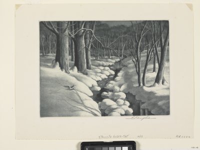 Winterscène door Unbekannter Künstler