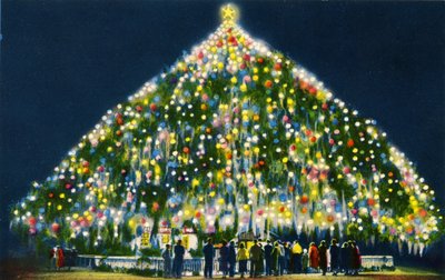 Grootste levende kerstboom ter wereld, Wilmington door Unbekannter Künstler