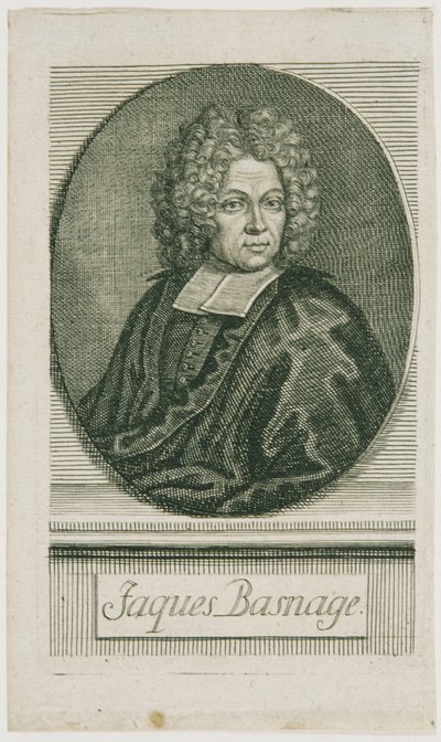 De historicus Jacques Basnage de Beauval door Unbekannter Stecher