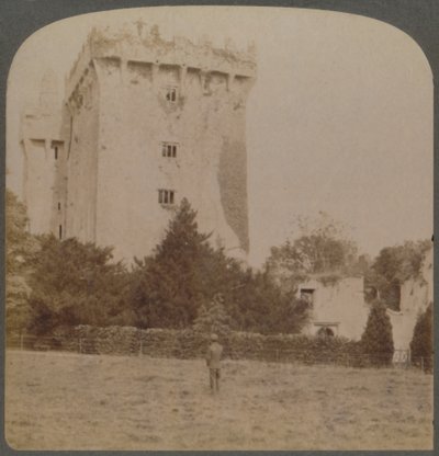 Blarney Castle, het heiligdom van Ierse humor - nabij Cork, Ierland, 1901 door Underwood and Underwood