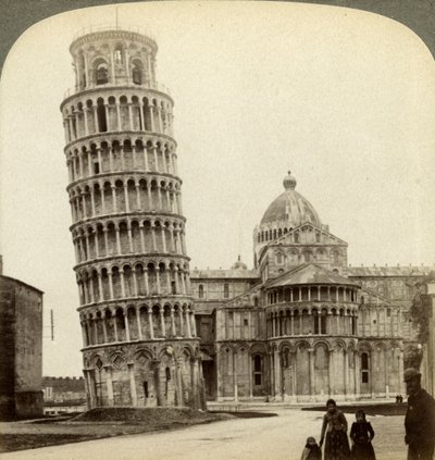 Kathedraal en Scheve Toren van Pisa, Italië door Underwood and Underwood