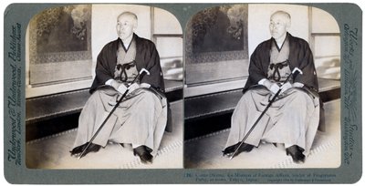 Graaf Okuma, ex-minister van Buitenlandse Zaken, leider van de Progressieve Partij, Tokio, Japan, 1904 door Underwood and Underwood