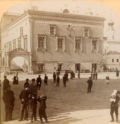 Beroemde Rode Trap en oud Paleis, Moskou, Rusland, 1900 door Underwood and Underwood