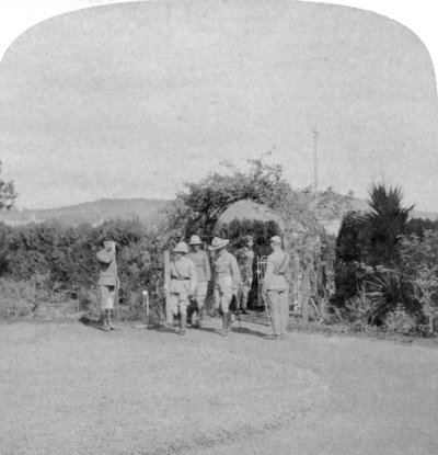 Veldmaarschalk Lord Roberts en generaal-majoor Baden-Powell, Pretoria, Zuid-Afrika, 1901 door Underwood and Underwood