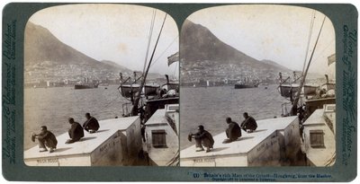 Hong Kong vanaf de haven, 1901 door Underwood and Underwood