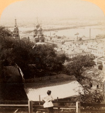 Nijni-Novgorod, Rusland, de Zomermarkt van Alle Naties, 1898 door Underwood and Underwood