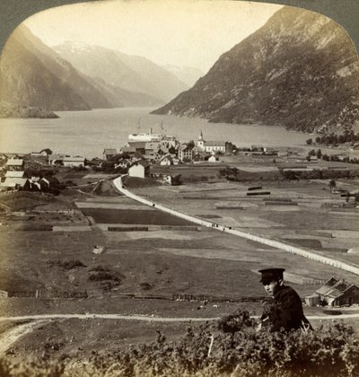 Odda, Hardangerfjord, Noorwegen door Underwood and Underwood
