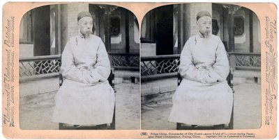 Prins Ching, commandant van de stadswacht, Peking, China, 1901 door Underwood and Underwood