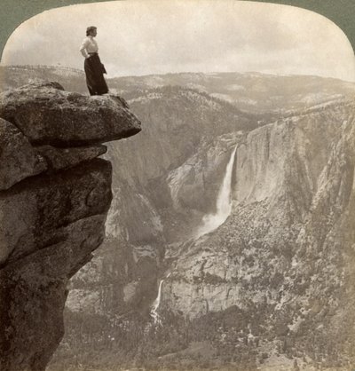 Uitzicht vanaf Glacier Point, Yosemite Valley, Californië, VS, 1902 door Underwood and Underwood