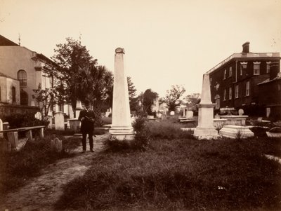 (Verplaatste monumenten, First Presbyterian Church, Charleston, South Carolina, na aardbeving) door Unidentified