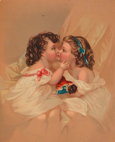 (Zonder titel - Twee meisjes) door Unidentified