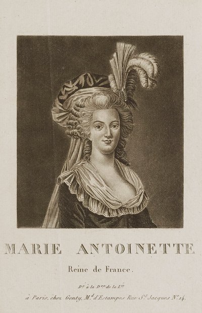 Marie Antoinette door Unidentified
