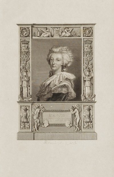 Marie Antoinette door Unidentified
