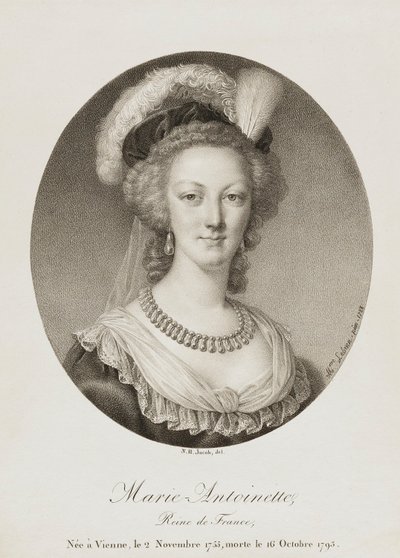 Marie Antoinette door Unidentified