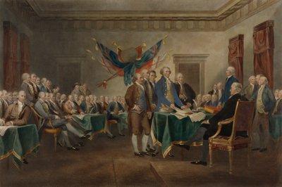 Ondertekening van de Onafhankelijkheidsverklaring door Unidentified