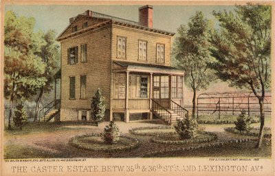 Carter Estate tussen 35th en 36th Streets en Lexington Avenue door Unidentified
