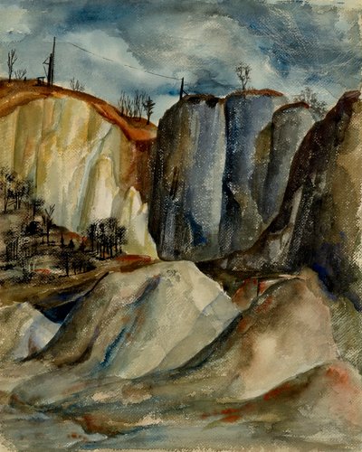 Landschap zonder titel door Unidentified
