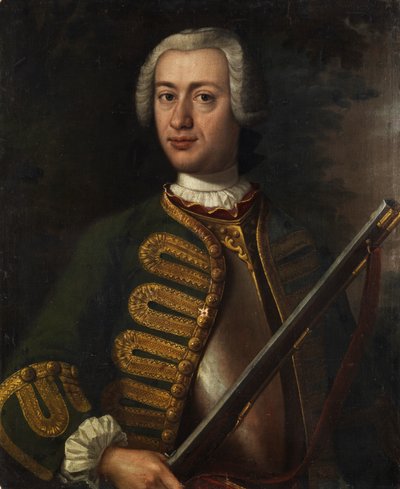 Portret van een Edelman door Unidentified painter label QS