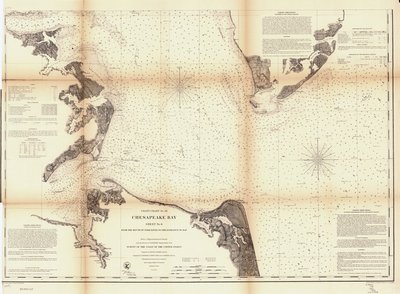 Chesapeake Bay. Sheet 6, van de monding van York River tot de ingang van de baai. LOC 99447135 door United States Coast Survey
