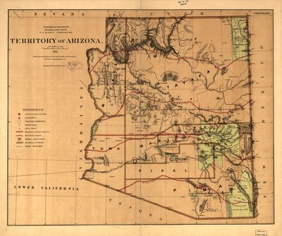 Territorium van Arizona door United States. General Land Office