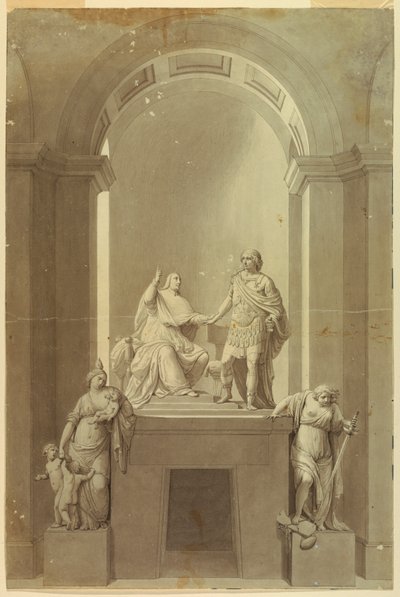 Een grafmonument van kardinaal Henry York (1725-1807) en Charles Edward Stuart, de 
