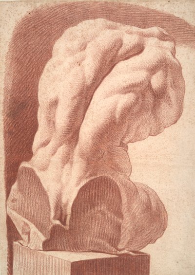Academische studie van een torso door Unknown